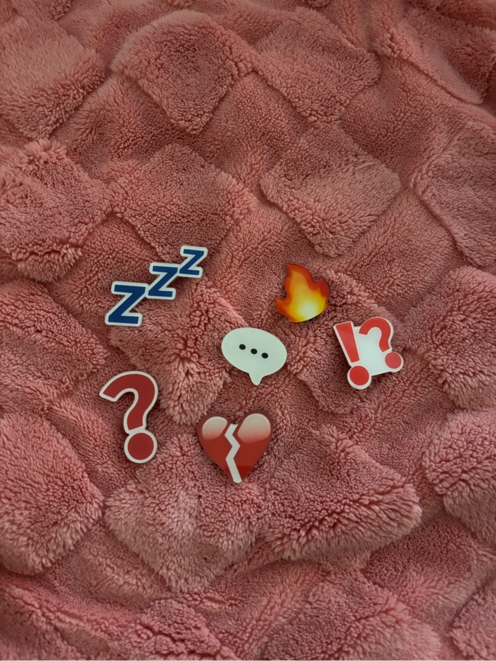 Anime emoji hair clips
